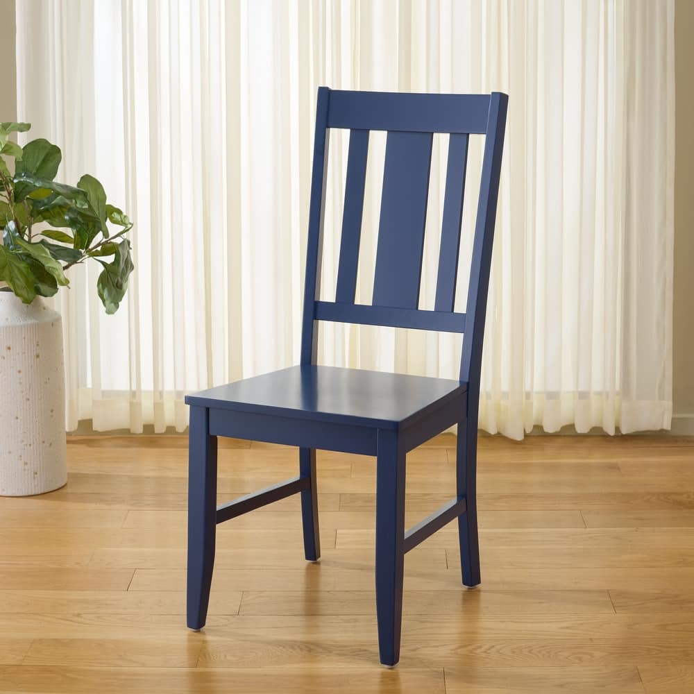 SAFAVIEH Home Roswitha Slat Back Side Chair - 18"W x 22"D x 39"H