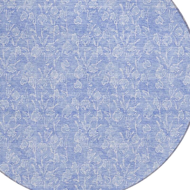 HomeRoots Floral Transitional Rectangle Outdoor Rug