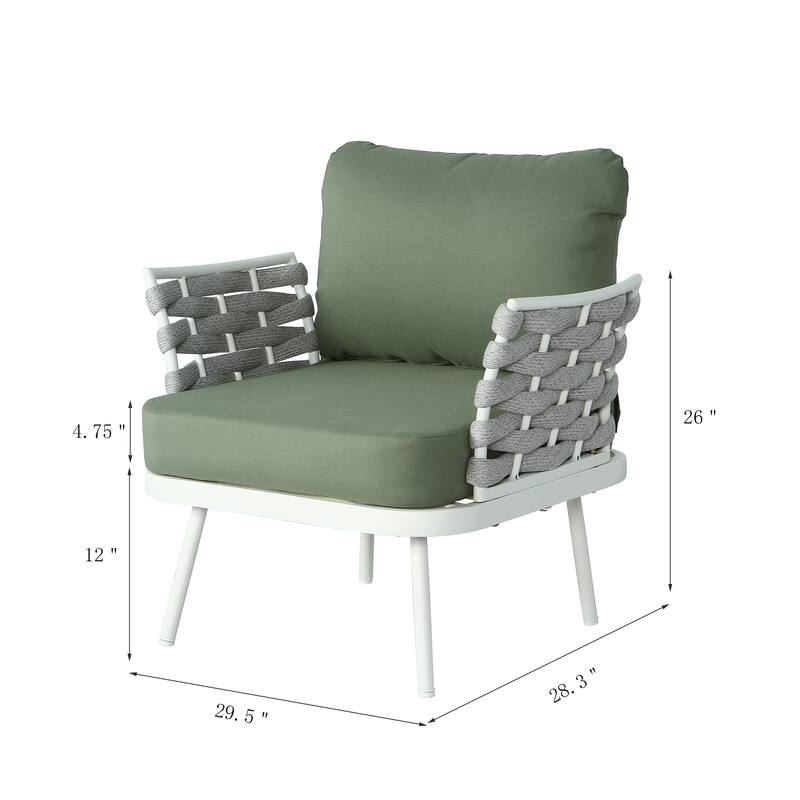 Christopher Knight Home - Langdon Patio Steel Club Chair（Set of 2）