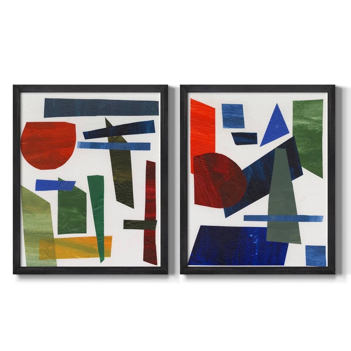 Colorful Shapes II Premium Framed Canvas Ready to Hang Bed Bath