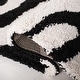 preview thumbnail 7 of 15, SAFAVIEH Florida Shag Rozinka Zebra Animal Print 1.2-inch Thick Rug