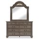 preview thumbnail 20 of 22, Furniture of America Vame Traditional Grey Wood 6-Piece Poster Bedroom Set