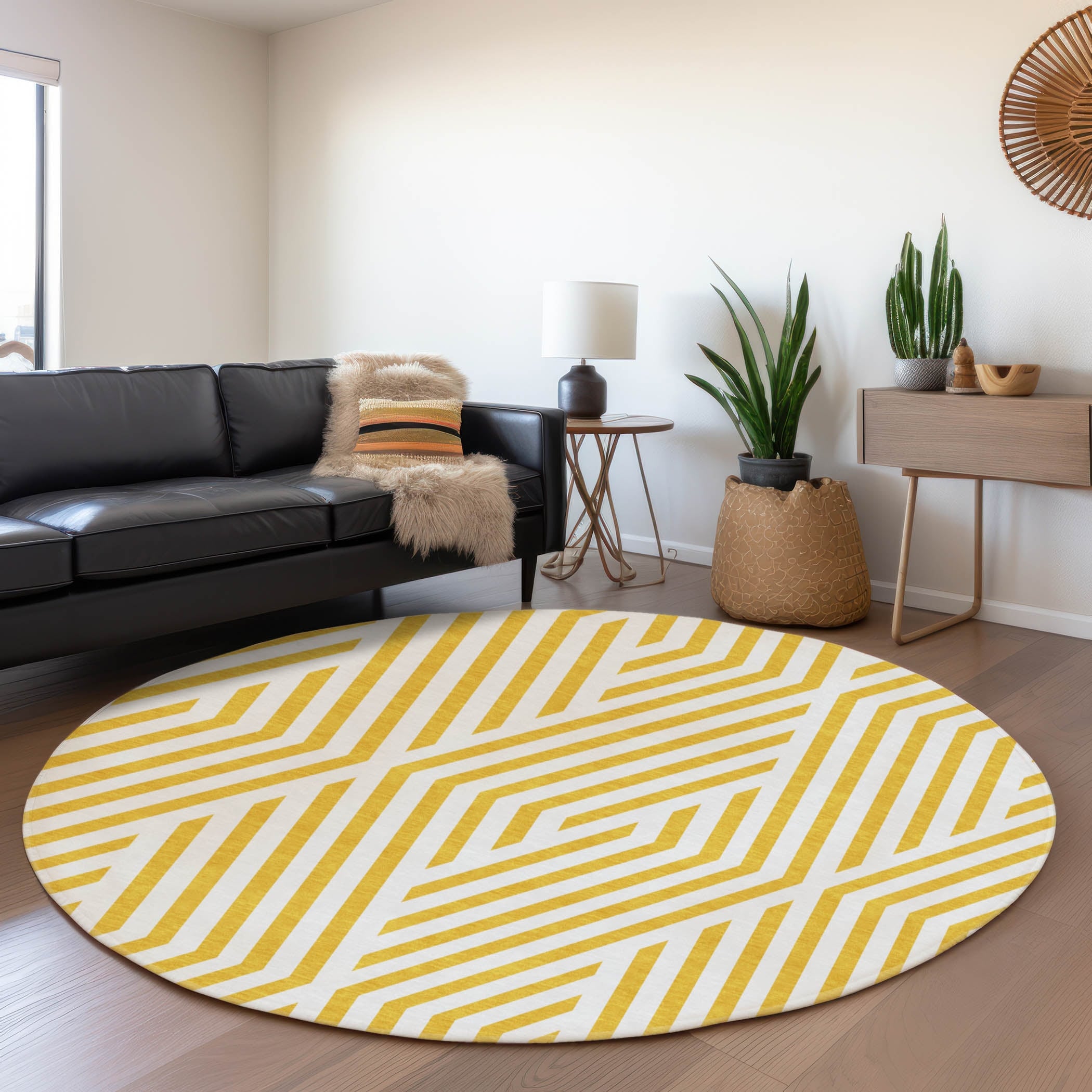 Premium Washable Super Soft Contemporary Geo Mayfield Rug