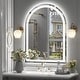 preview thumbnail 10 of 19, Arched LED Bathroom Wall Mirror Front and Backlit Anti Fog with 3 Year Warranty 24x32