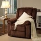 preview thumbnail 25 of 37, Corduroy Recliner Chair, Manual Recliner Sofa with Handle, Pillow Top Arms, Thick Padding, Side Pocket, 330Lbs Capacity