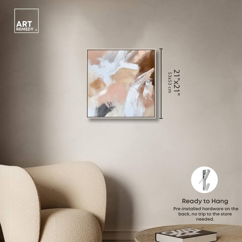 Taupe and Ash I Canvas by Art Remedy