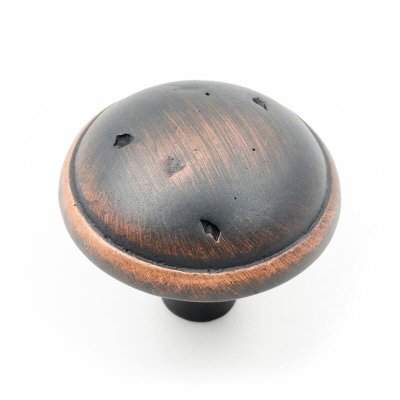 RK International 1-3/8 Inch Mushroom Cabinet Knob - Valencia Bronze