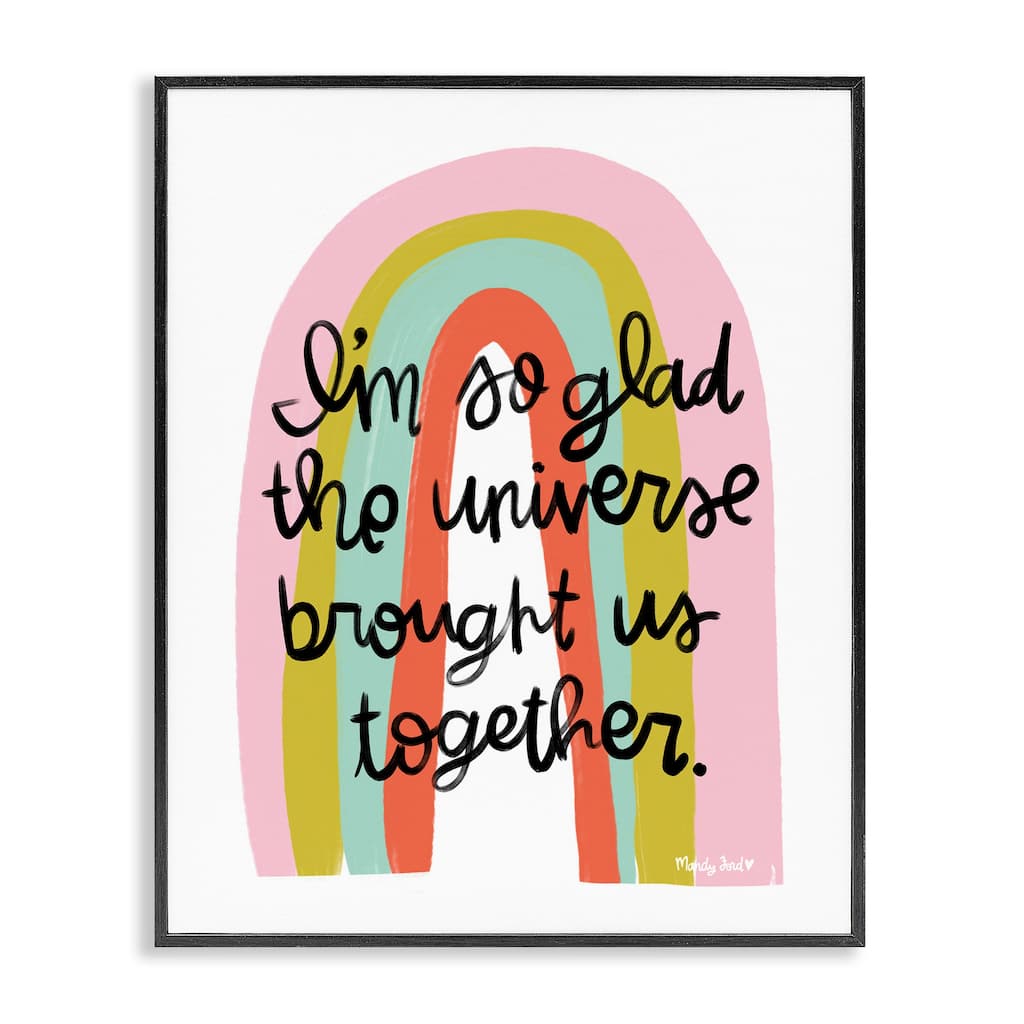 Stupell Universe Brought Us Together Framed Giclee Art Design By Mandy Ford Art + Illustration