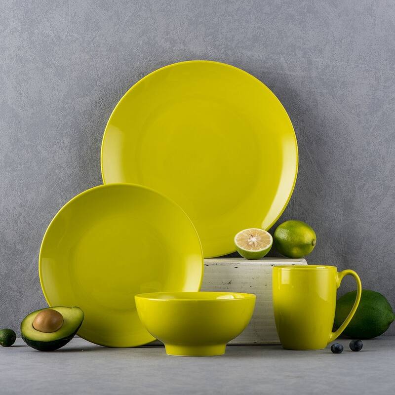 LOVECASA 16-Piece Porcelain Dinnerware Set (Service for 4)