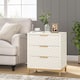 White and Gold Night Stands for Bedrooms Light Wood Grain Nightstands ...