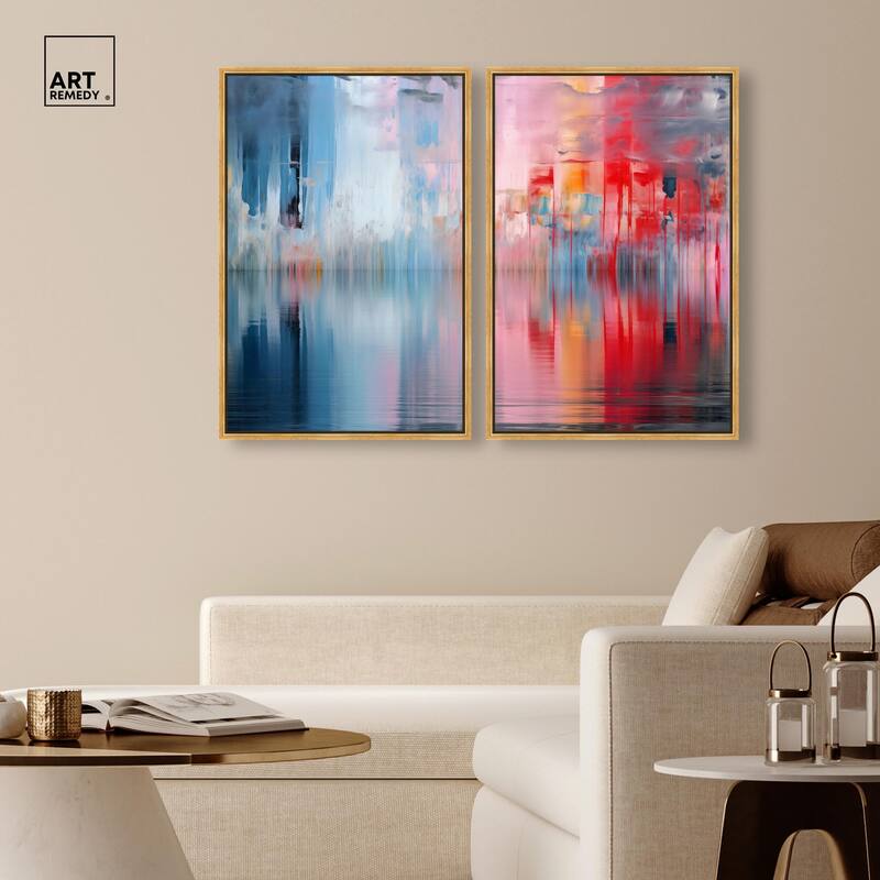 Prism on Water Canvas Set of 2 by Art Remedy