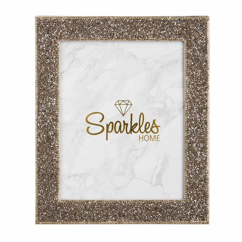 Sparkles Home Luminous Rhinestone Picture Frame - 8x10 - Charcoal