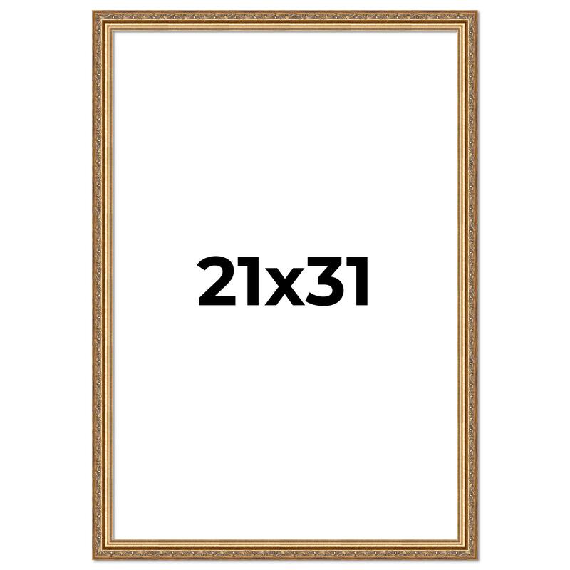 21x31 Frame Red Solid Wood Picture Frame Width 1.75 Inches | Interior Frame Depth 1 13/16 Inches