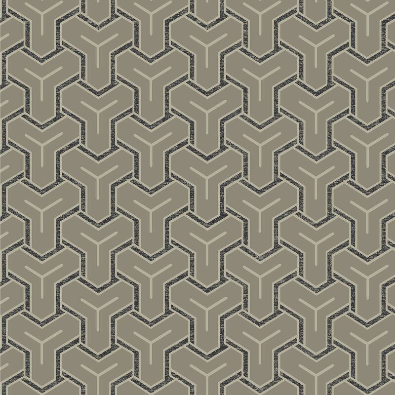 Advantage Gautier Silver Tessellate Wallpaper
