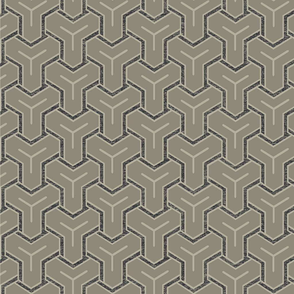 Advantage Gautier Silver Tessellate Wallpaper
