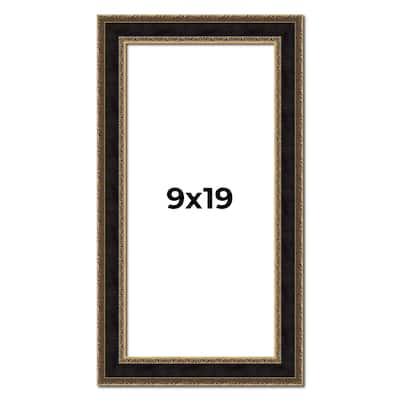 9x19 Frame Gold Antique Vintage Sold Wood Picture Frame | 1.75 Inch