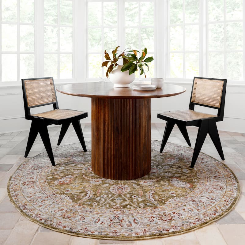 Livabliss Transitional Mona Lisa Medallion Area Rug