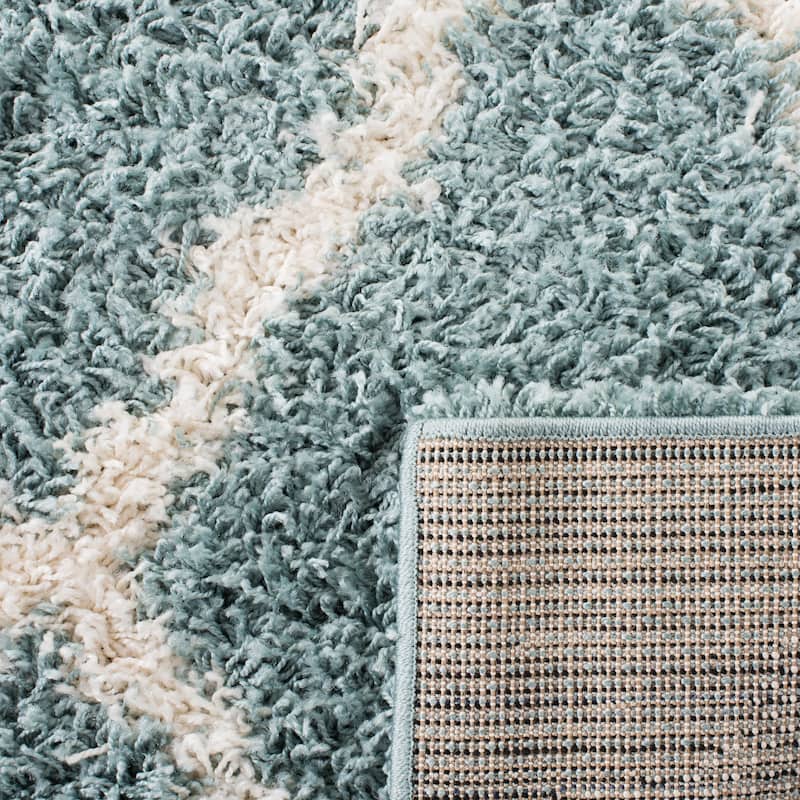 SAFAVIEH Dallas Shag Hacer Trellis 1.5-inch Thick Rug