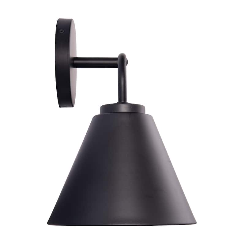 Modern Loft Lantern 2-Light Black Vanity Light - 16"L x 7"W x 10.5"H