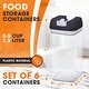 preview thumbnail 9 of 24, Cheer Collection Set of 6 Uniform Size Airtight Food Storage Containers