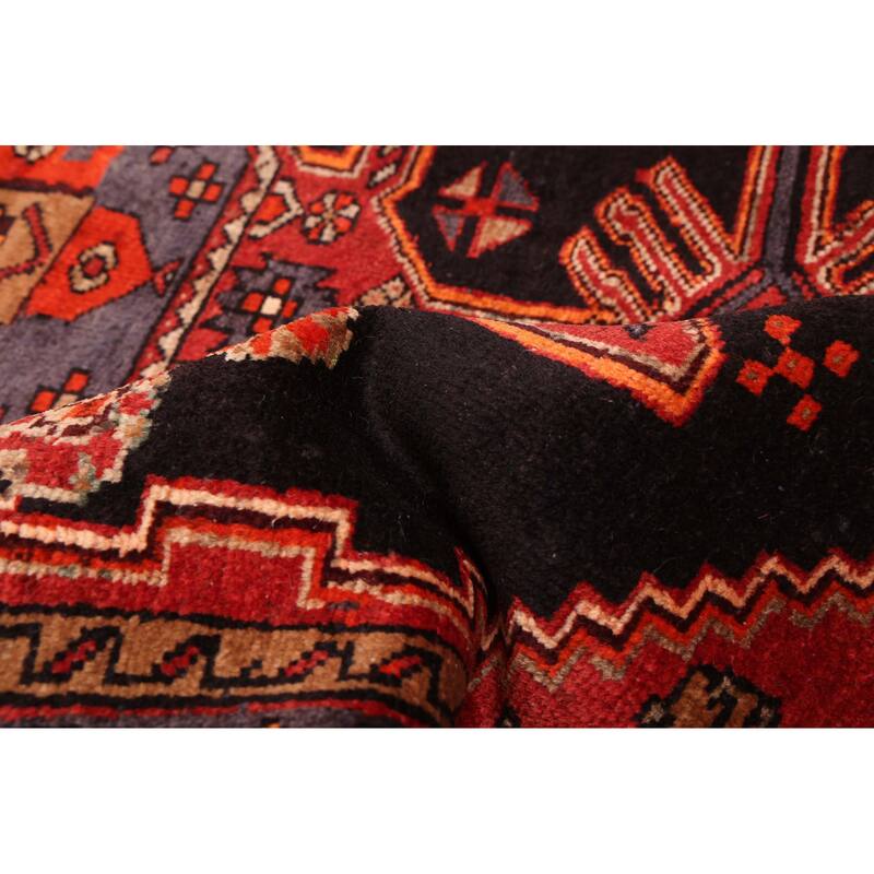 ECARPETGALLERY Hand-knotted Konya Anatolian Black, Red Wool Rug - 4'2 x 6'11