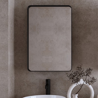 20"x30" Recessed Metal Framed Cabinet w/ Mirror and Adjustable Shelves