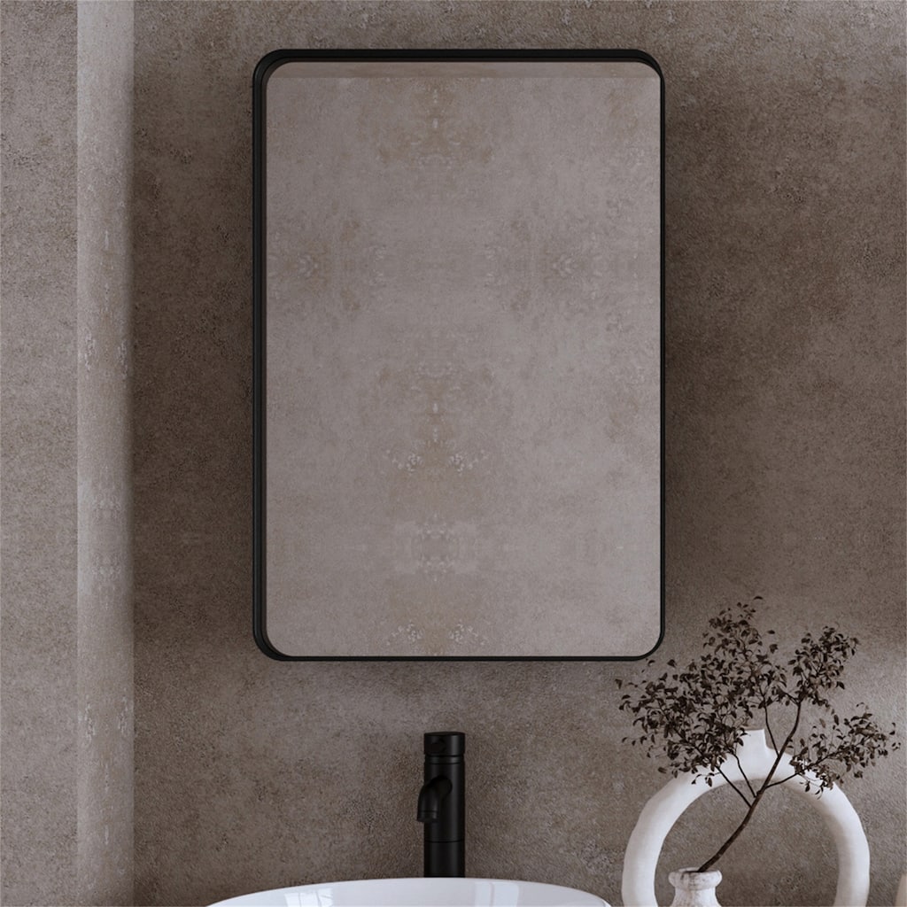 20"x30" Recessed Metal Framed Cabinet w/ Mirror and Adjustable Shelves