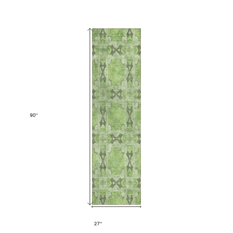 Alnaso Lush Floral Weather Resistant Timeless Fusion Outdoor Rug