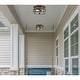 preview thumbnail 2 of 7, Westinghouse Lighting Weatherby 14-Inch Two-Light Outdoor Flush Mount Ceiling Fixture, Clear Glass