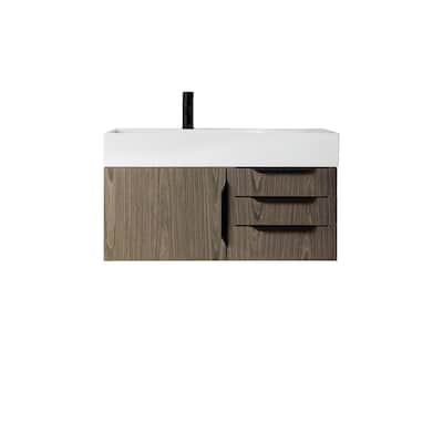 James Martin Vanities 983-V36-W-B-GW Columbia 36" Wall Mounted Single