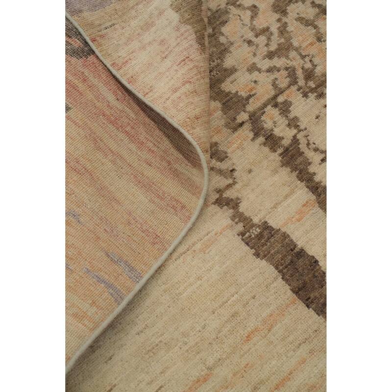 Hand Knotted Traditional Wool Multi-Colored Animal Pictorial Area Rug - 11' 10'' X 9' 0''