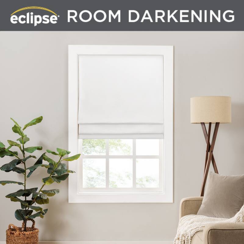 Eclipse Lane Cordless Roman Shades for Windows, Room Darkening
