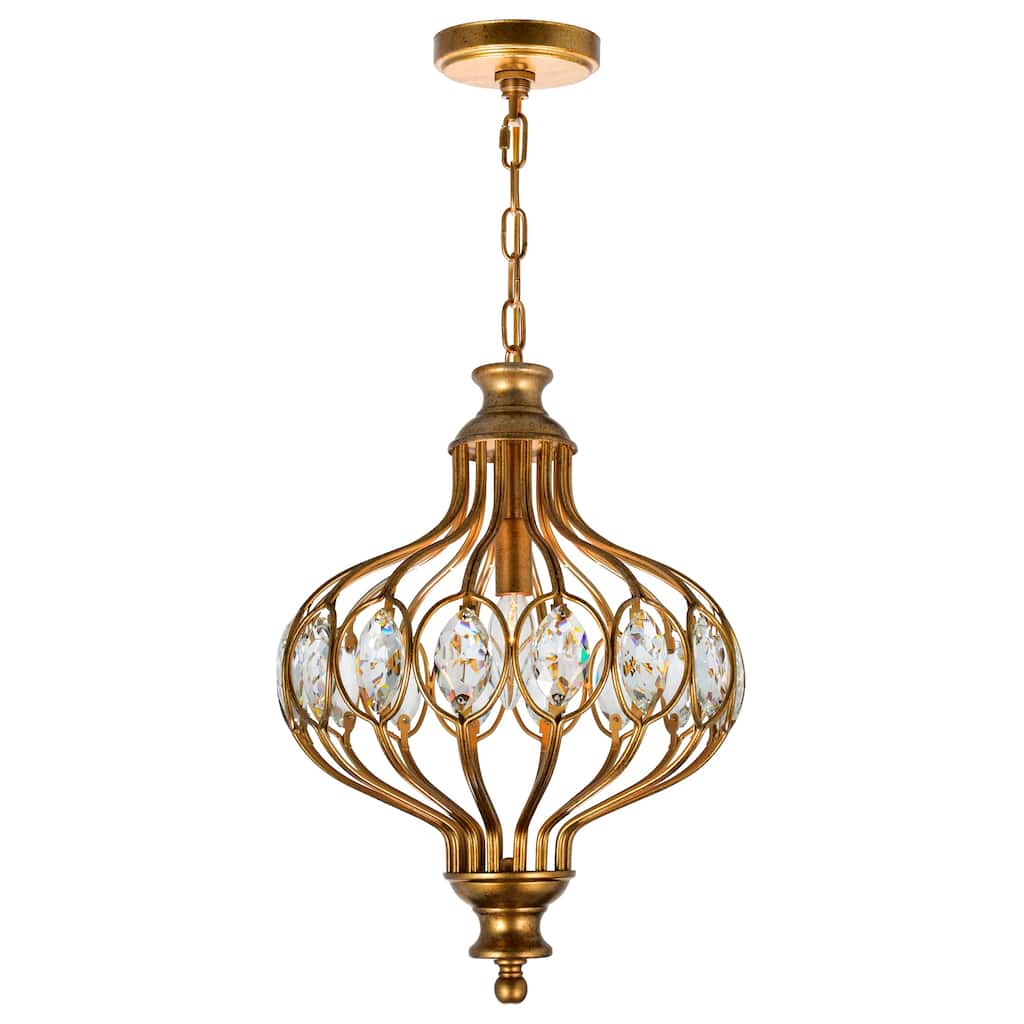 Altair 1 Light Antique Bronze Chandelier - Antique Bronze