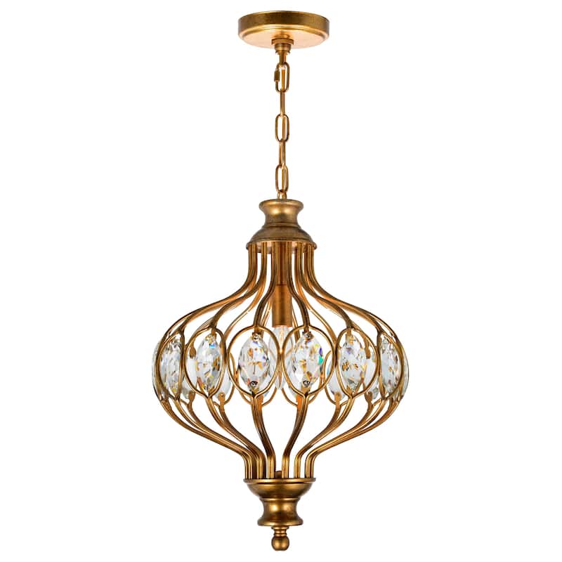 Altair 1 Light Antique Bronze Chandelier - Antique Bronze - Antique Bronze
