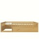 preview thumbnail 37 of 64, Pine Wood Floor Bed Frame with Fence for Bedroom, Playroom, Kids, Boys and Girls