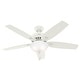 preview thumbnail 2 of 12, Hunter 52" Newsome Ceiling Fan with LED Bowl Light Kit and Pull Chain
