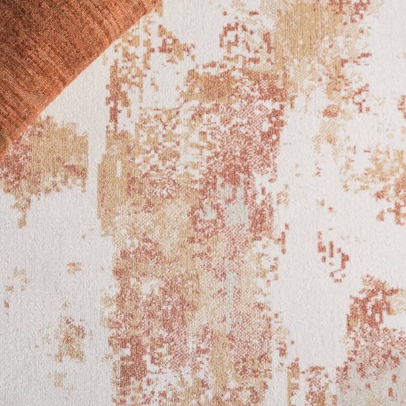 SAFAVIEH Bayside Machine Washable Drahusa Modern Abstract Rug