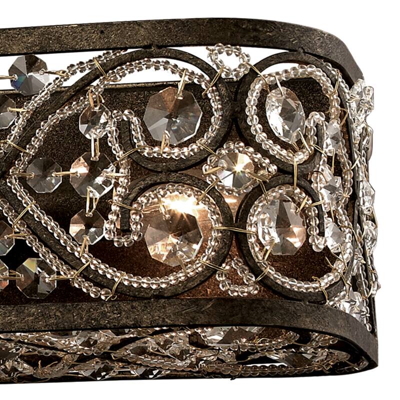 Elk Home Amherst Antique Bronze With Metal Shade 6 Light Vanity Light