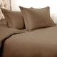 preview thumbnail 25 of 87, Superior Egyptian Cotton 1000 Thread Count 3 Piece Duvet Cover Set Taupe - Full - Queen