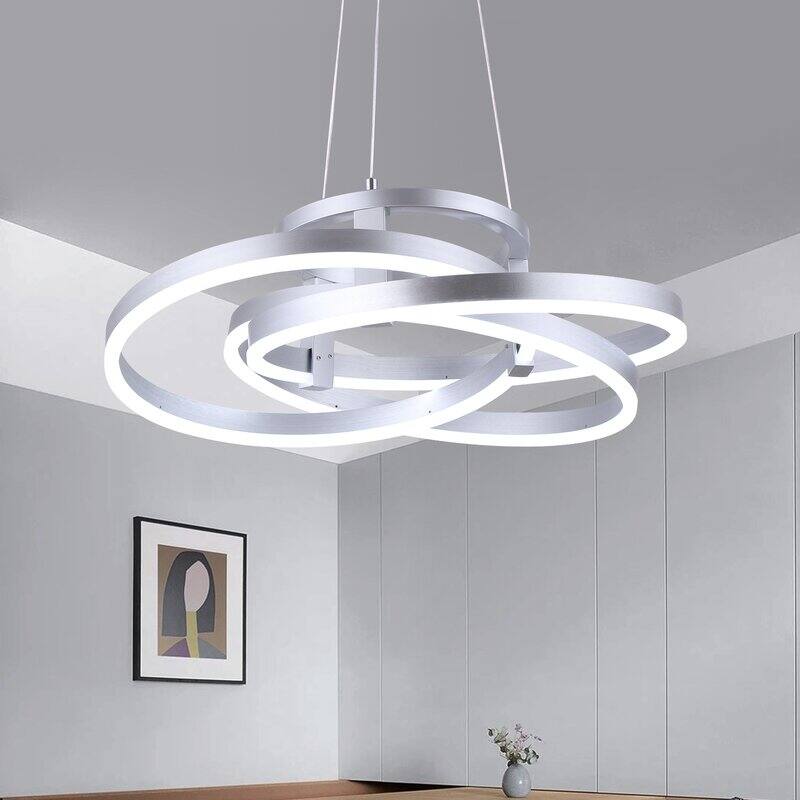 Maxax 1 - Light Statement Square/Rectangle LED Chandelier with Wrought Iron Accents