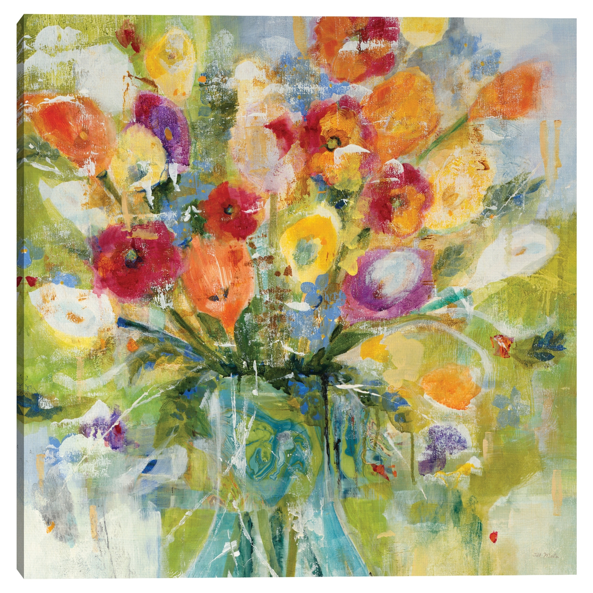 Colorful Bouquet by Jill Martin Canvas Art Print