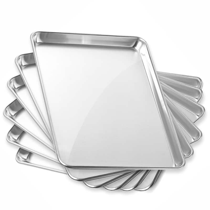 13 x 18in 6pk Commercial Aluminum Cookie Sheets - 13 x 18 - 6 Pans - 6 Piece - 13 x 18 - 6 Pans