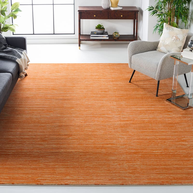 SAFAVIEH Vision Sunanda Modern Ombre Tonal Rug. - 10' x 14' - Orange