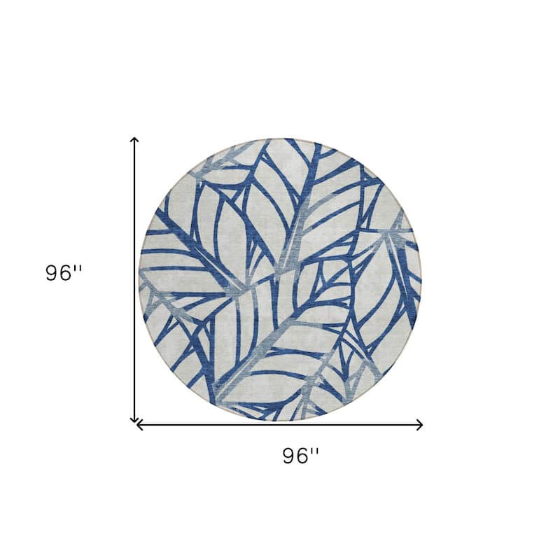 HomeRoots Floral Transitional Rectangle Outdoor Rug