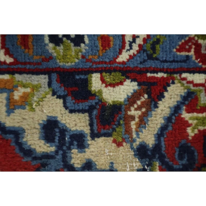 Hand Knotted Oriental 100% Wool Carpet Traditional Floral Red Najafabad Area Rug - 10' 5'' X 6' 8''