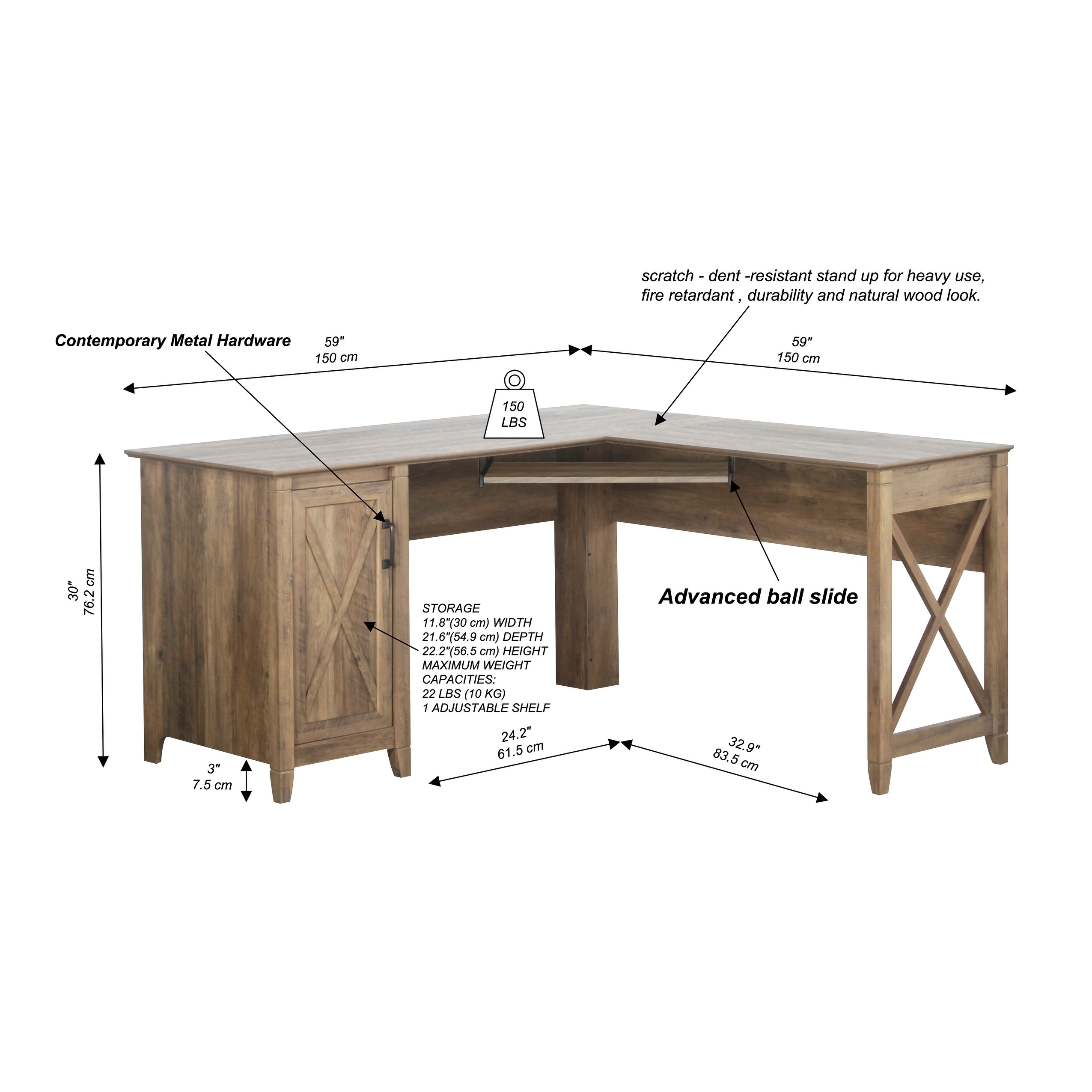 Modern farmhouse corner desk sale