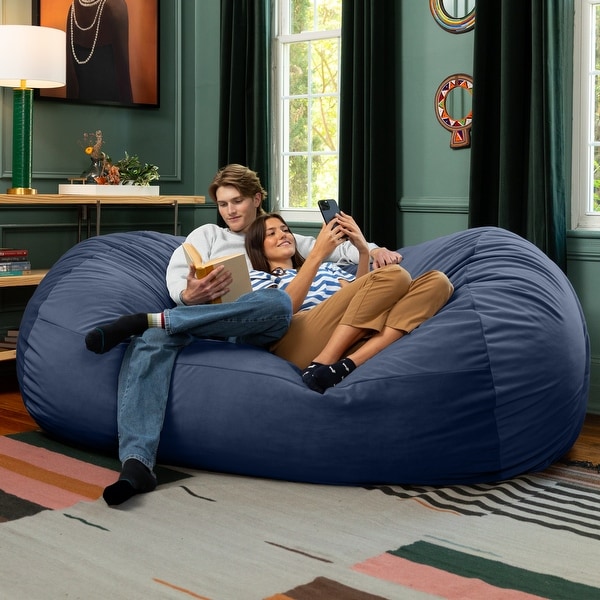 loungepug （TITO0607） Jaxx Grand Lounger 7 Foot Bean Bag Sofa -Lush Velvet - On Sale