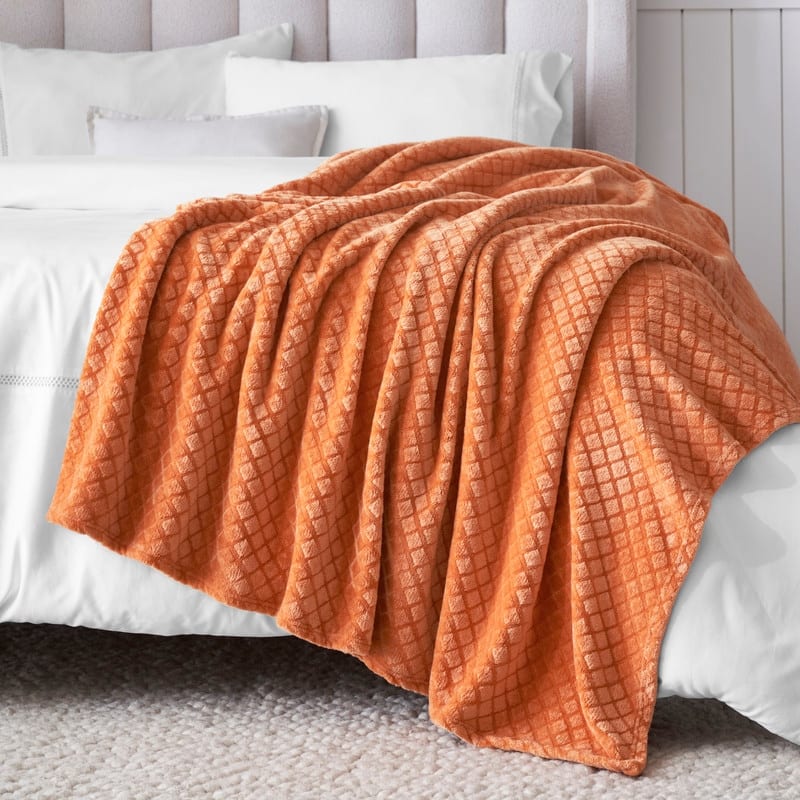 Superior Alaska Quilted Diamond Plush Fleece Blanket For Couch or Bed