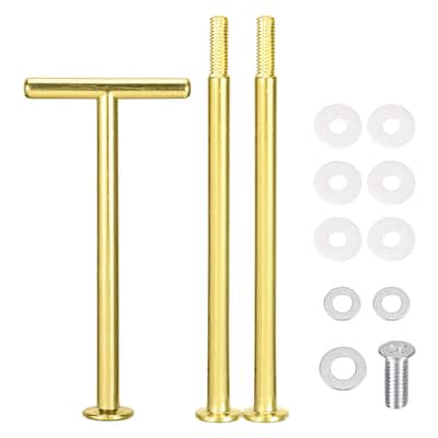Cake Tray Stand Handle Cupcake Dessert Plate Hardware Fitting Holder Rod Stand Handle, 3-Tiers