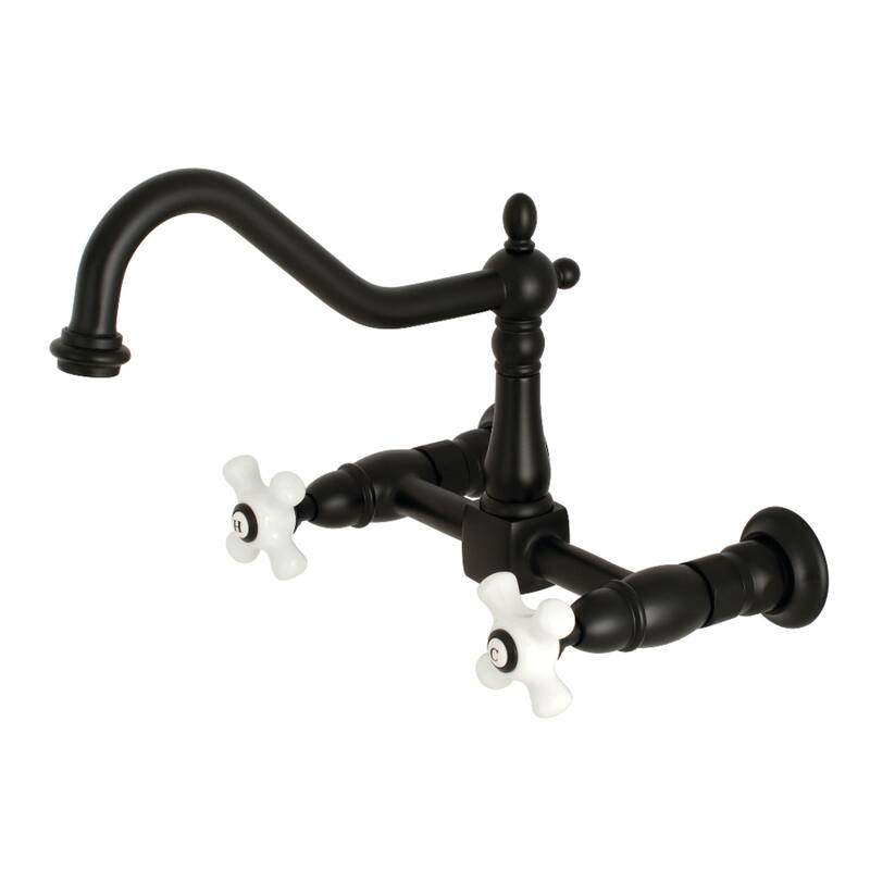 Heritage Two-Handle Wall Mount Bridge Kitchen Faucet